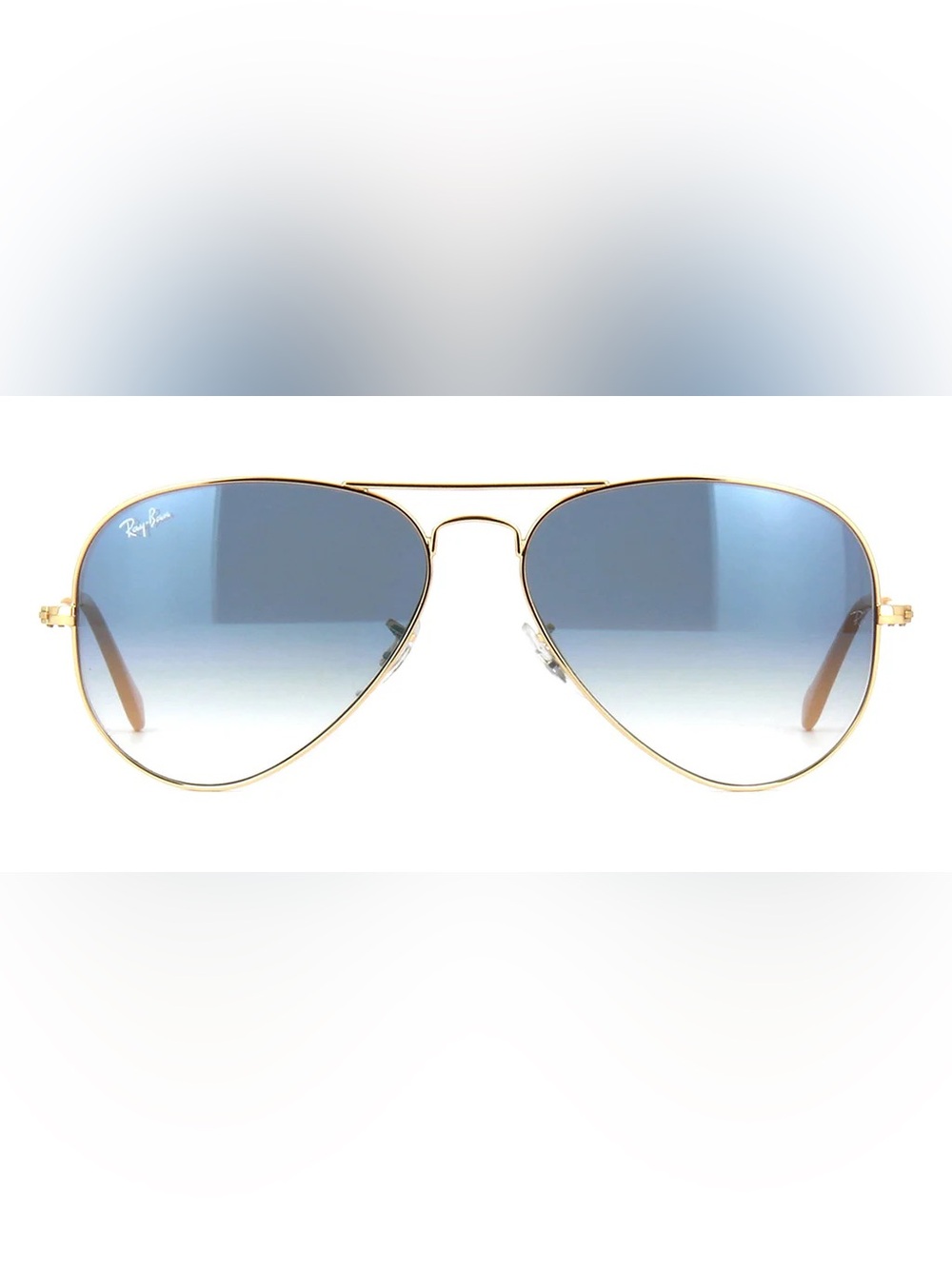 Ray-Ban Aviator Sunglasses Gold Frame Blue Gradient Lenses